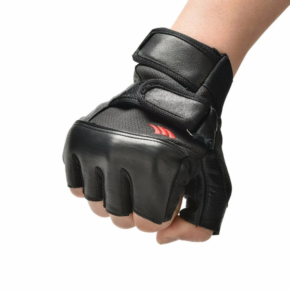 Guantes de gimnasio de cuero sintéticos