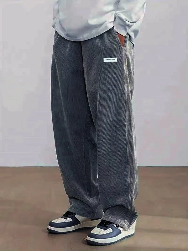 Pantalones de pana holgados