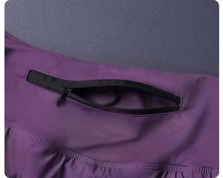 Pantalones cortos 2 en 1 para mujer