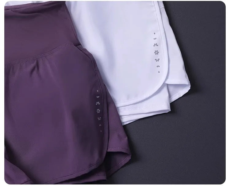 Pantalones cortos 2 en 1 para mujer