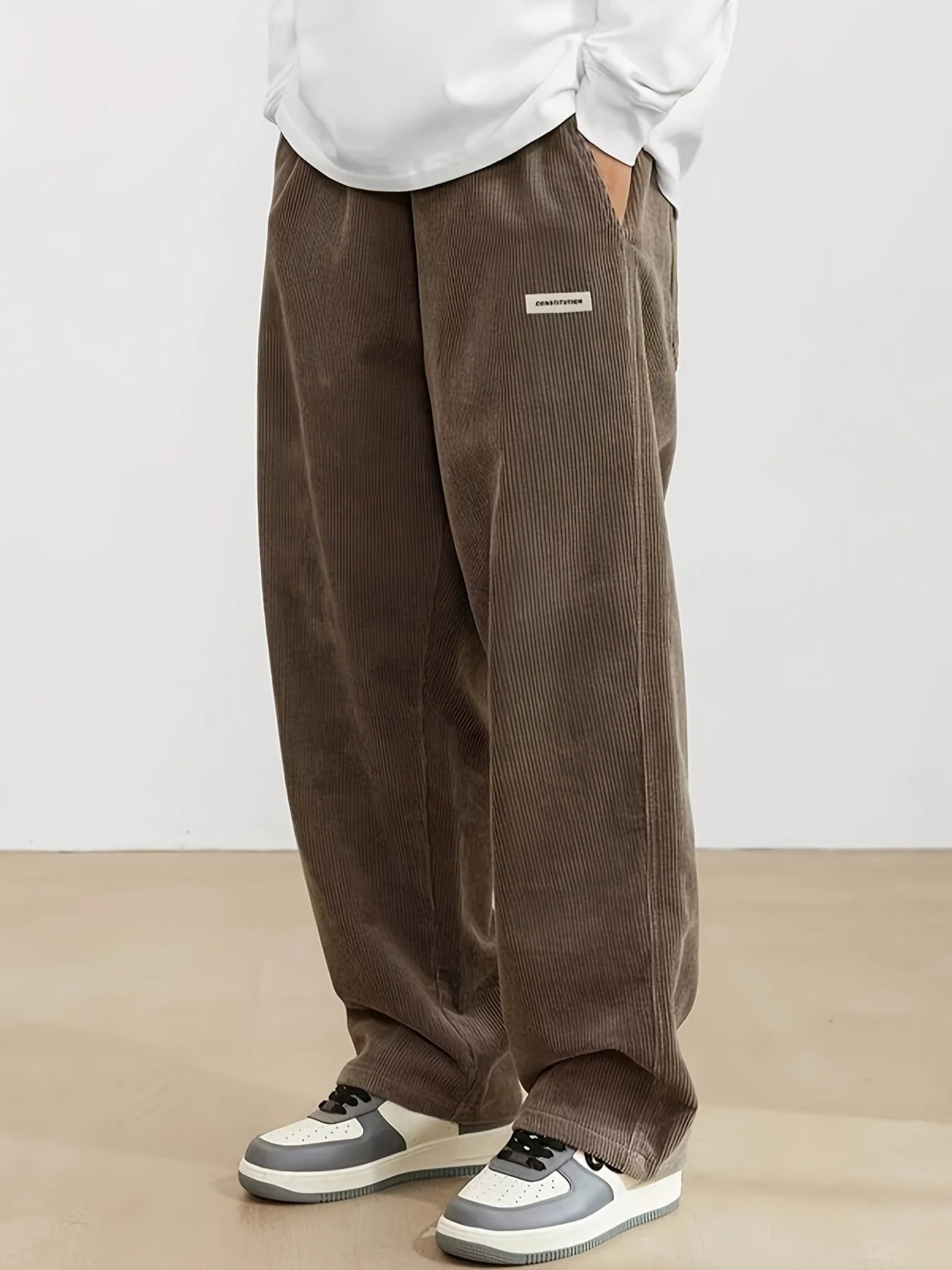 Pantalones de pana holgados