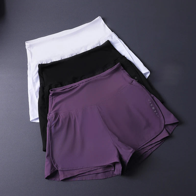Pantalones cortos 2 en 1 para mujer