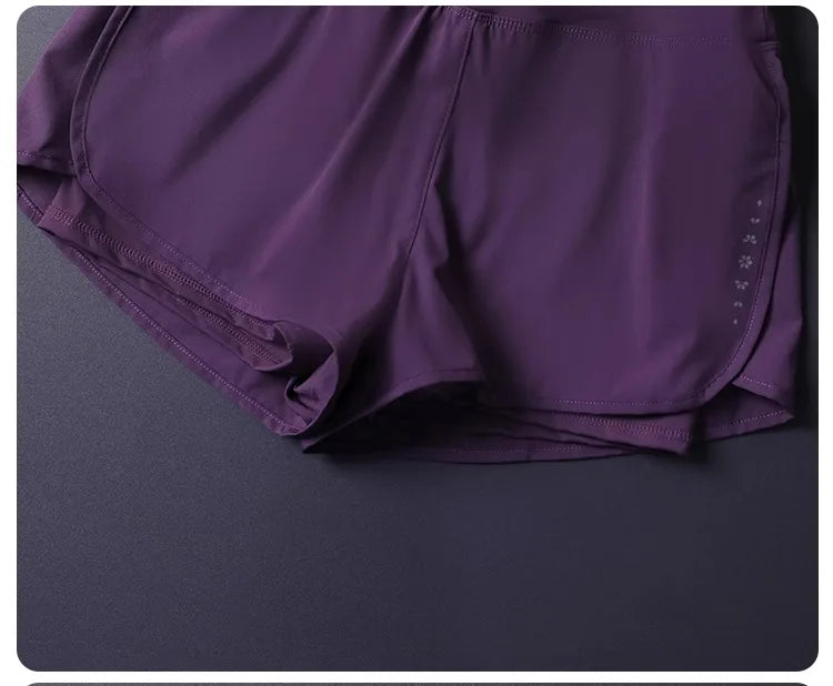 Pantalones cortos 2 en 1 para mujer
