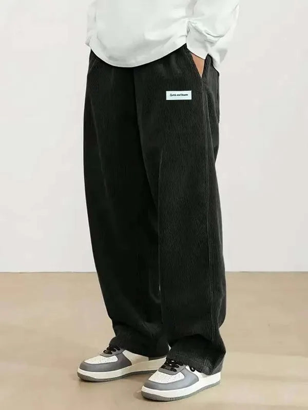 Pantalones de pana holgados