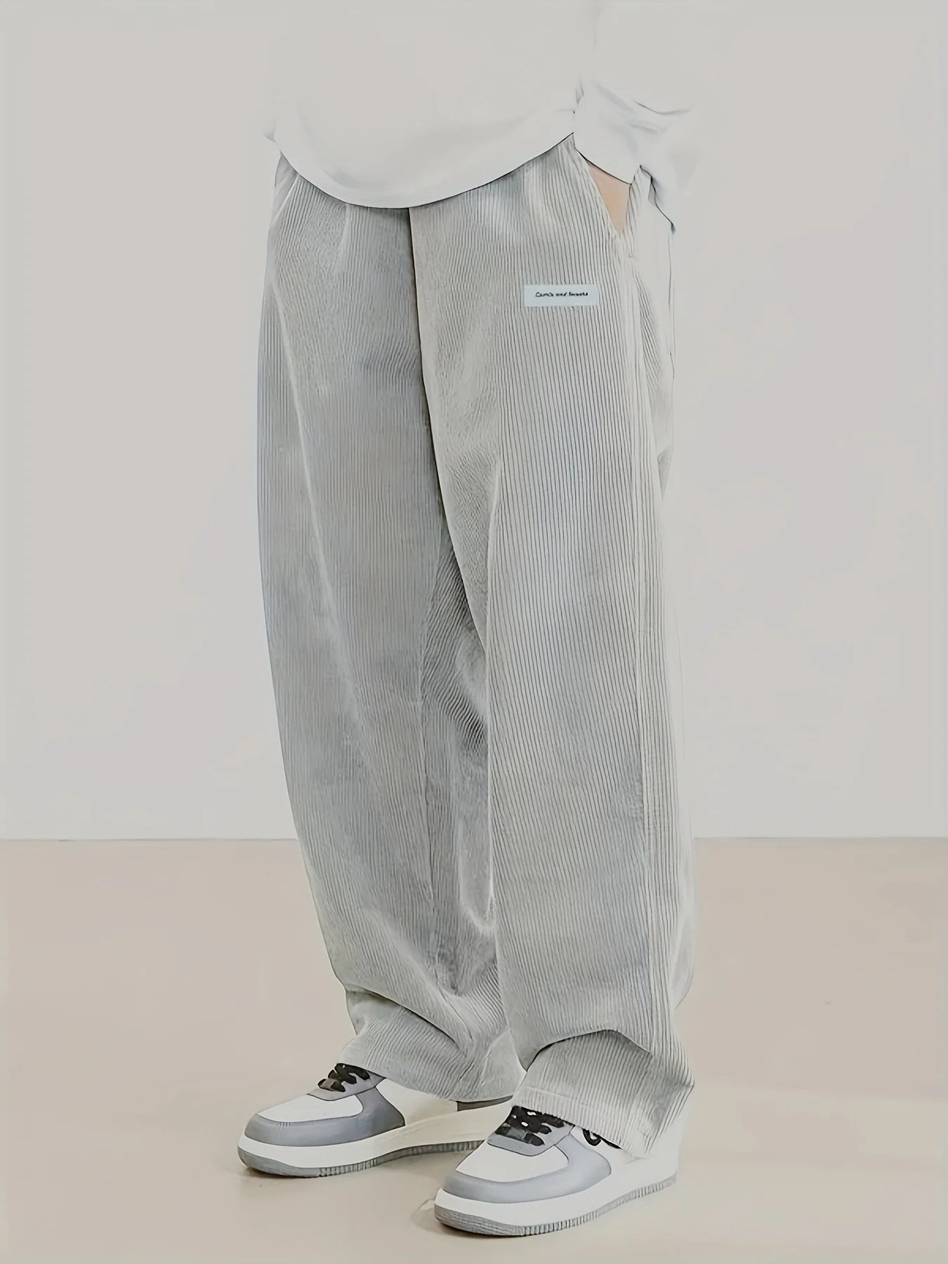 Pantalones de pana holgados