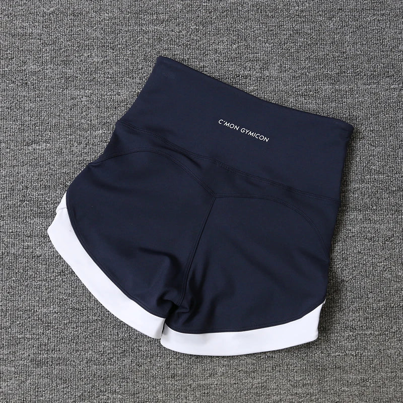 Pantalones cortos deportivos ajustados de cintura alta