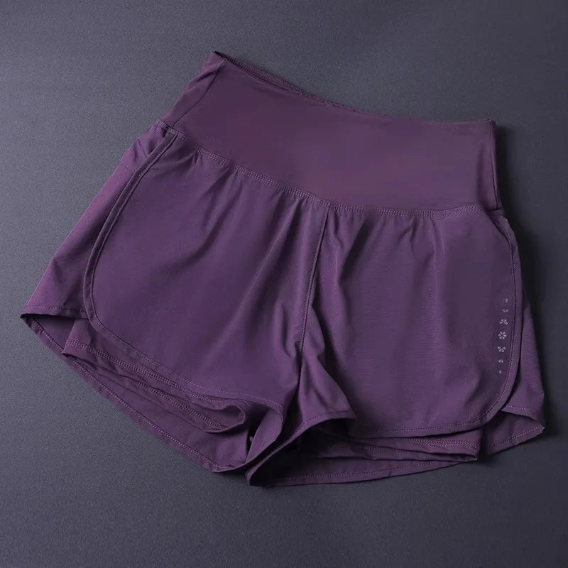 Pantalones cortos 2 en 1 para mujer
