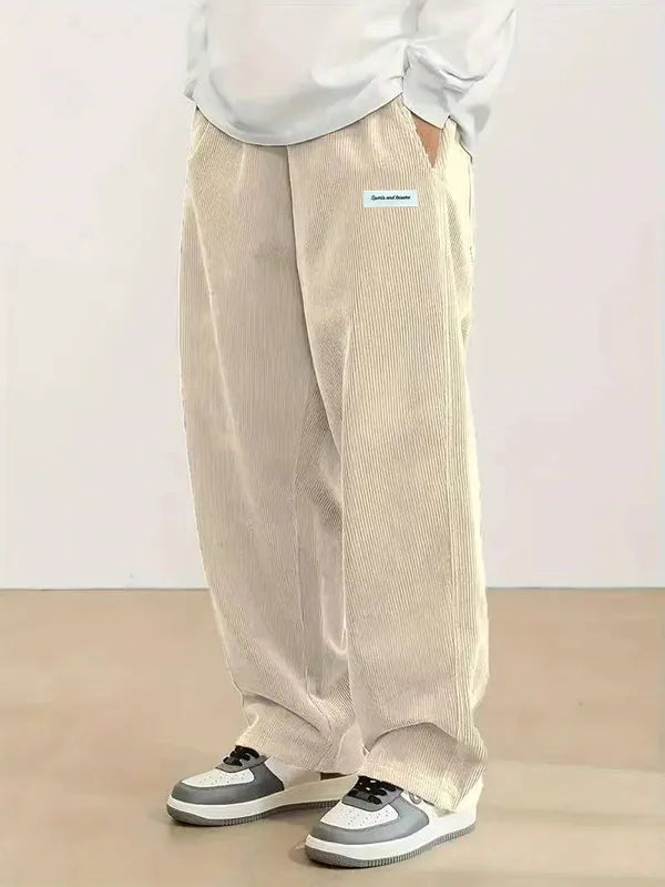 Pantalones de pana holgados