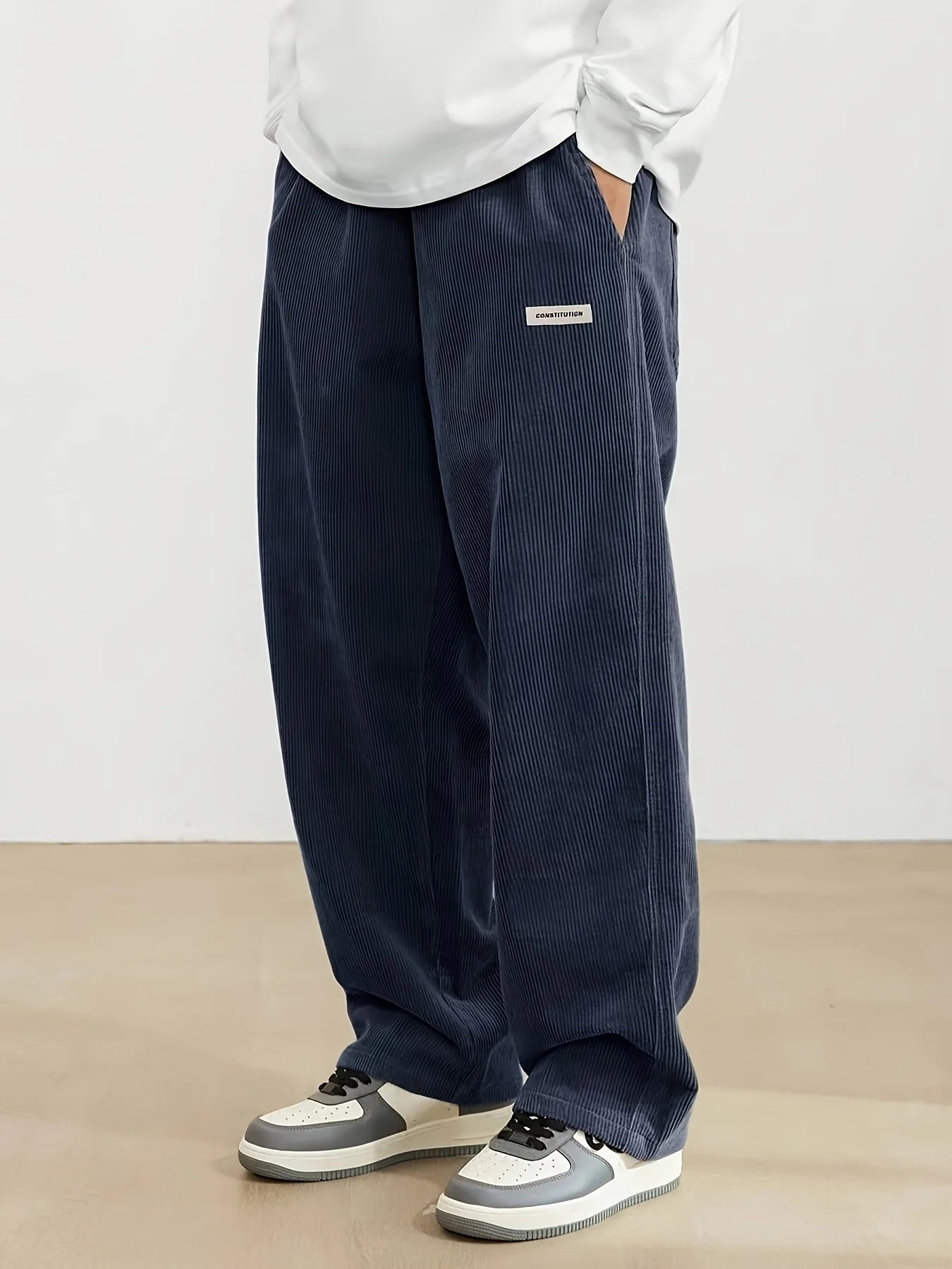Pantalones de pana holgados